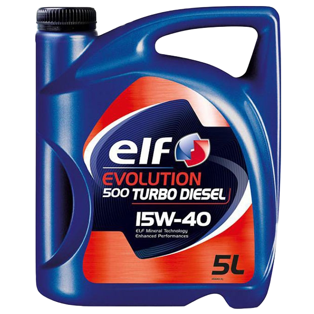 Моторное масло ELF EVOL 500 Turbo Diesel 15W40, 5л 